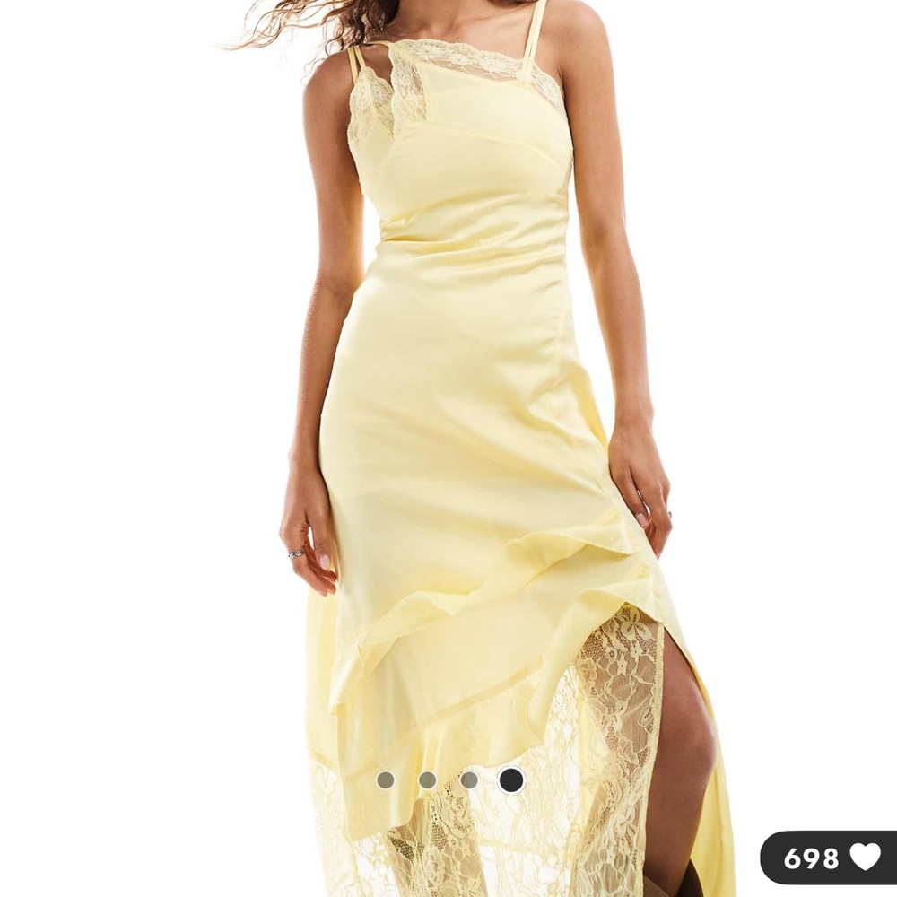 Reclaimed vintage yellow slip dress (ASOS)